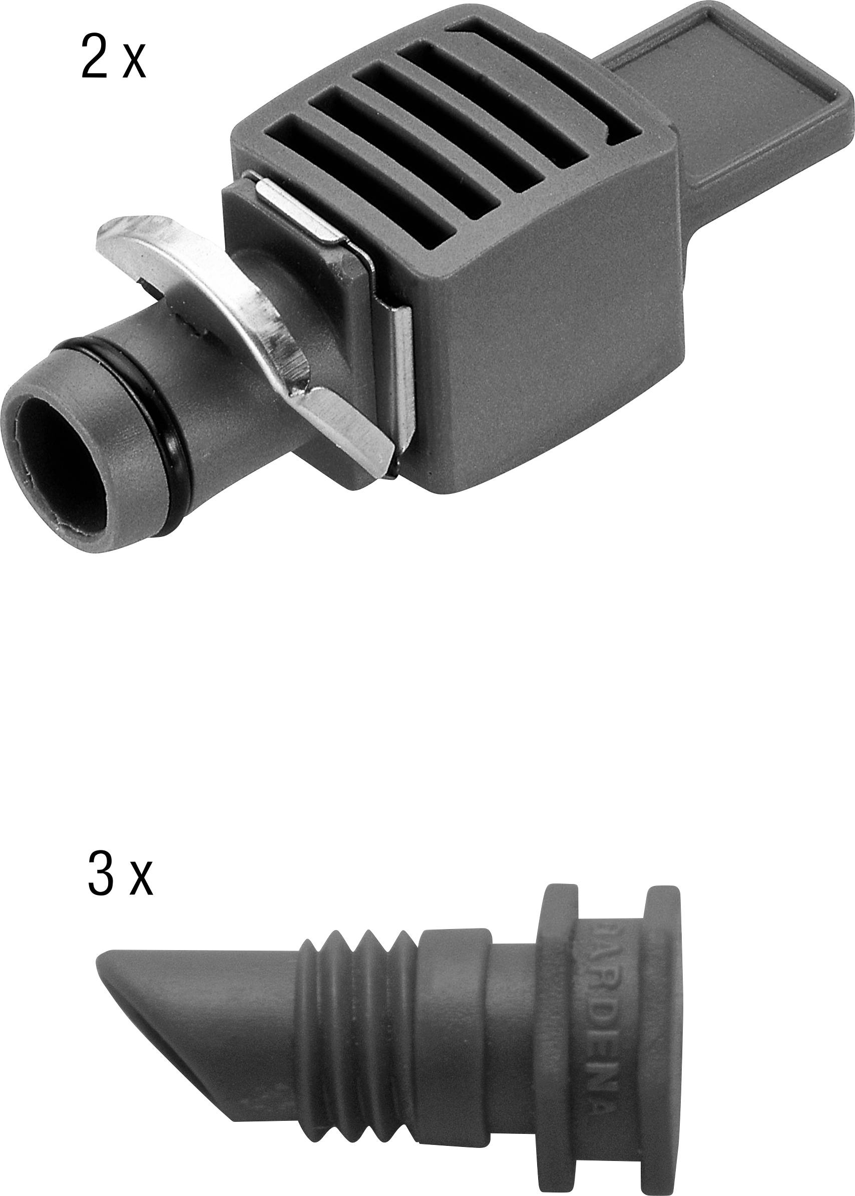 GARDENA Micro-Drip System 13001-20 Start-Set Pflanztöpfe M 13 mm (1/2") Ø Schlauchlänge: 25 m-4