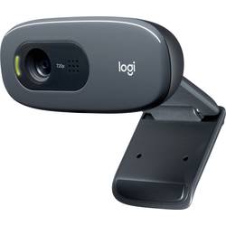 Image of Logitech C270 HD-Webcam 1280 x 720 Pixel Standfuß, Klemm-Halterung