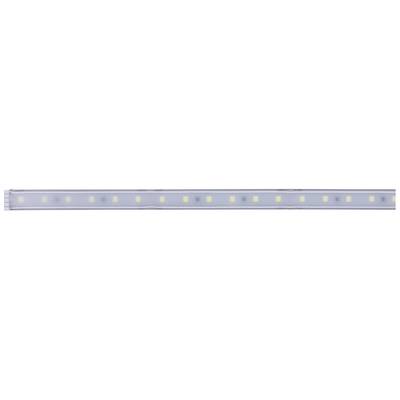 Eine lange, gerade LED-Lichtleiste mit gleichmäßig verteilten gelben LEDs.