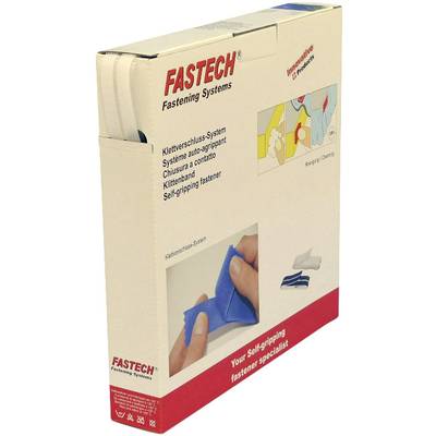FASTECH® B10-SKL000025 Klettband zum Aufkleben Hotmelt Haft- und Flauschteil (L x B) 25 m x 10 mm Weiß 25 m