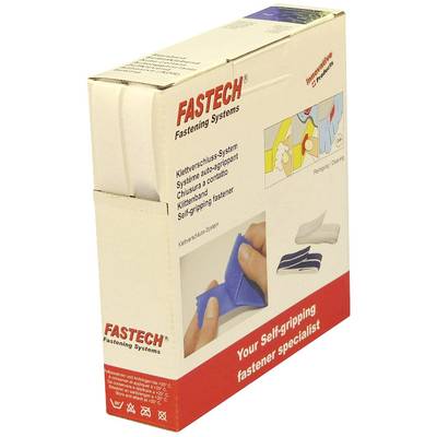 FASTECH® B16-STD000010 Klettband zum Aufnähen Haft- und Flauschteil (L x B) 10 m x 16 mm Weiß 10 m