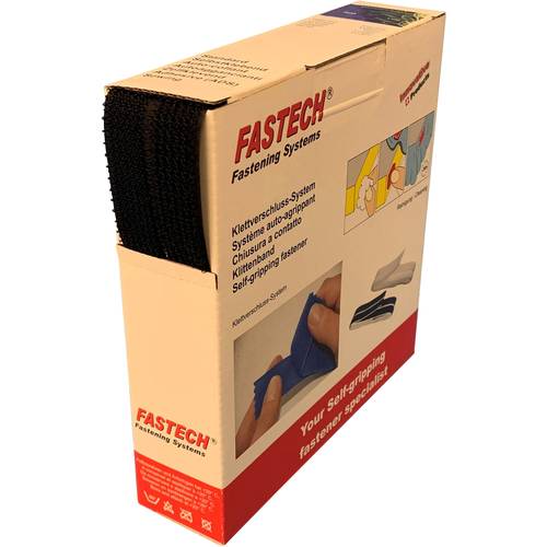 FASTECH® B20-OMNI-999910 Klettband zum Bündeln Haft- und Flauschteil (L x B) 10 m x 20 mm Schwarz 10 m