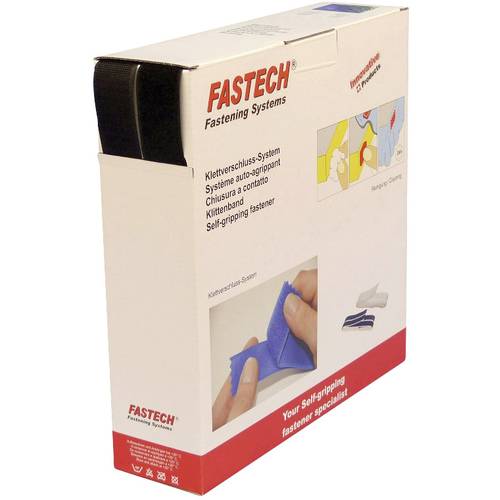 Thumbnail - FASTECH® B30-STD-HL999925 Klettband zum Aufnähen Haft- und Flauschteil (L x B) 25 m x 30 mm Schwarz 25 m