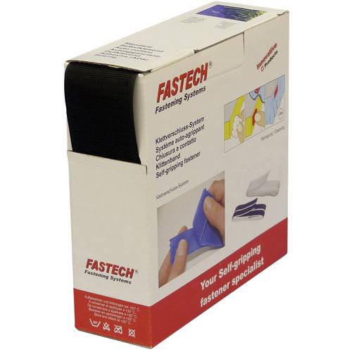 Thumbnail - FASTECH® B50-STD-H-999910 Klettband zum Aufnähen Haftteil (L x B) 10 m x 50 mm Schwarz 10 m