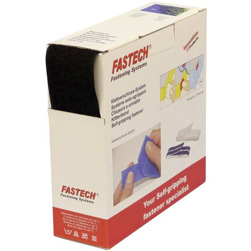 FASTECH® B50-STD-L-999910 Klettband zum Aufnähen Flauschteil (L x B) 10 m x 50 mm Schwarz 10 m