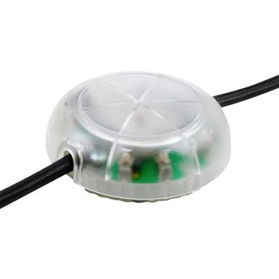 interBär 8124-000.01 LED-Schnurdimmer mit Schalter Transparent 1 x Aus/Ein  Schaltleistung (min.) 5 W Schaltleistung (ma