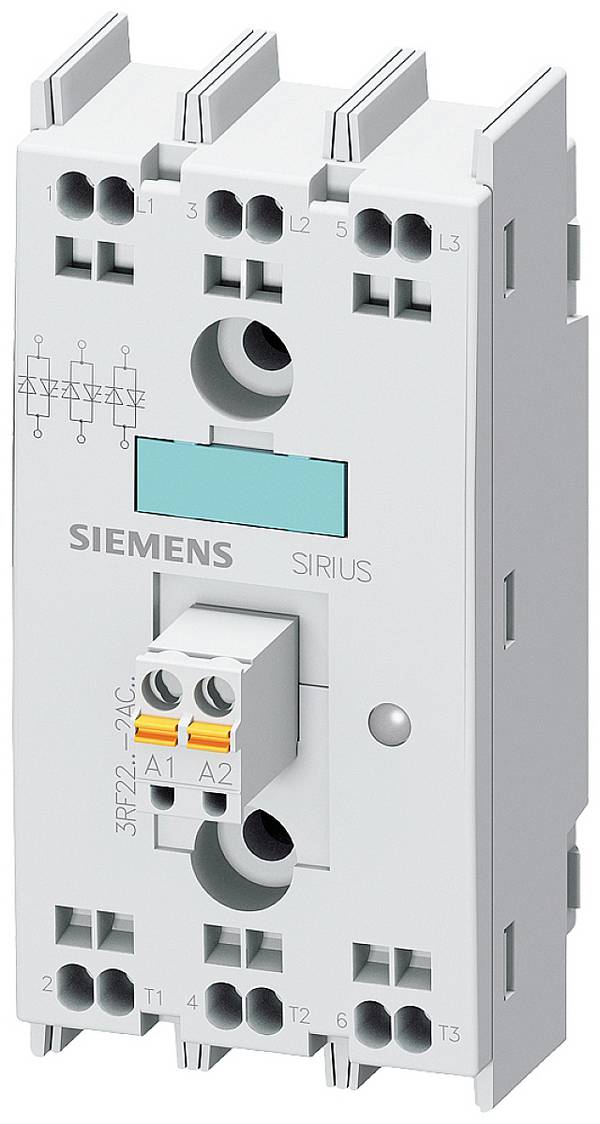 Siemens Halbleiterrelais 3RF22302AC45 30 A Schaltspannung (max.): 600 V/AC Nullspannungsschaltend 1 St.