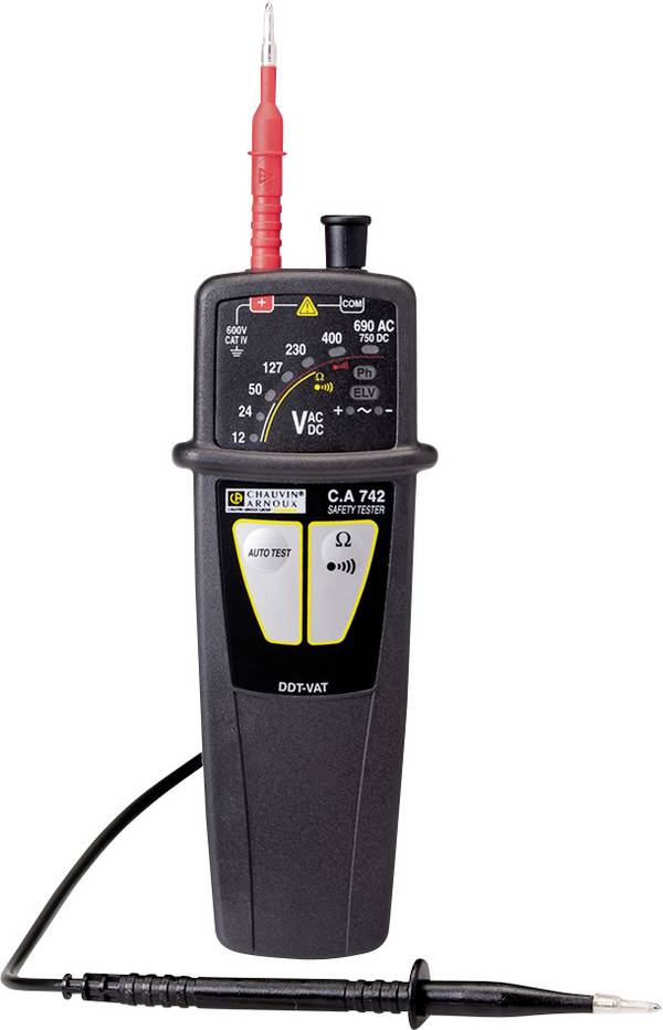 Chauvin Arnoux C.A 742 Zweipoliger Spannungsprüfer CAT IV 600 V LED, Akustik