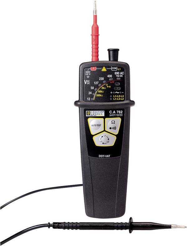 Chauvin Arnoux C.A 762 Zweipoliger Spannungsprüfer CAT IV 600 V LED, Akustik