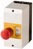 Eaton CI-PKZ01-PVT 281406 Leergehäuse Aufbau, mit NOT-Aus-Schalter (L x B x H) 80 x 97 x 160 mm NOT-AUS Grau, Gelb, Rot, Schwarz 1 St.