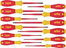 Wiha 3201 K12 VDE Schraubendreher-Set 12teilig Schlitz, Kreuzschlitz Pozidriv, Kreuzschlitz Phillips, Plus/Minus, Innen-