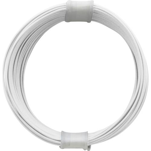 Donau Elektronik 110-5 Litze 1 x 0.04 mm² Weiß 10 m