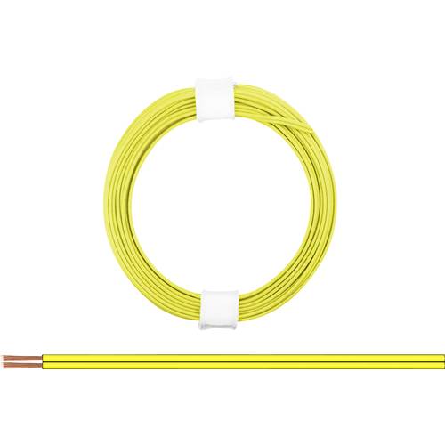 Donau Elektronik 114-33 Litze 2 x 0.08 mm² Gelb 5 m