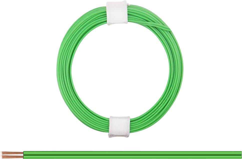 Donau Elektronik 114-44 Litze 2 x 0.08 mm² Grün 5 m