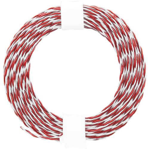 Donau Elektronik 210-05 Litze 2 x 0.04 mm² Rot, Weiß 10 m