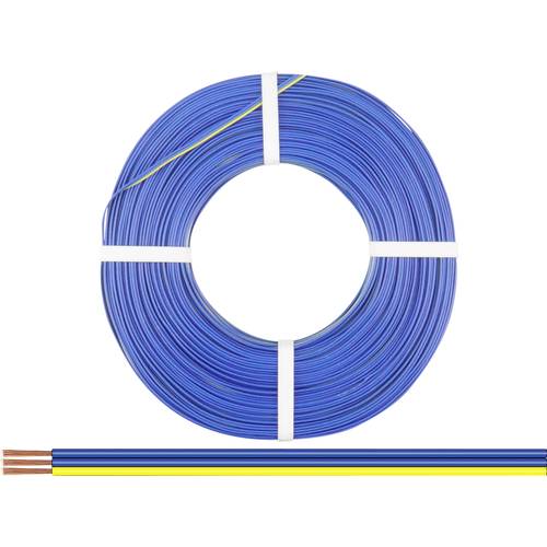 Donau Elektronik 318-223-50 Litze 3 x 0.14 mm² Blau, Blau, Gelb 50 m