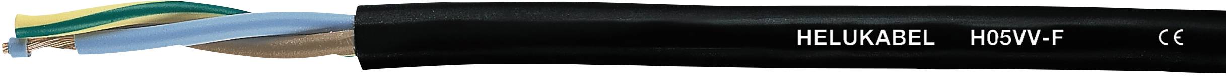 HELUKABEL 29460SW Schlauchleitung H05VV-F 3 G 1 mm² Schwarz Meterware