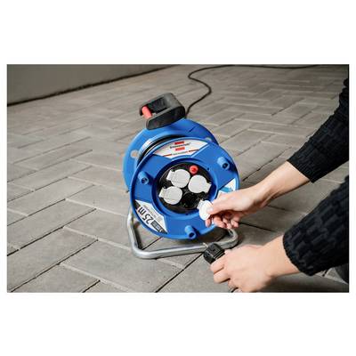 Brennenstuhl 1218050 Kabeltrommel 25.00 m Schwarz Schutzkontakt-Stecker-6