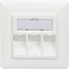Digitus DN-93821 Keystone-Halterung 3-fach Weiß