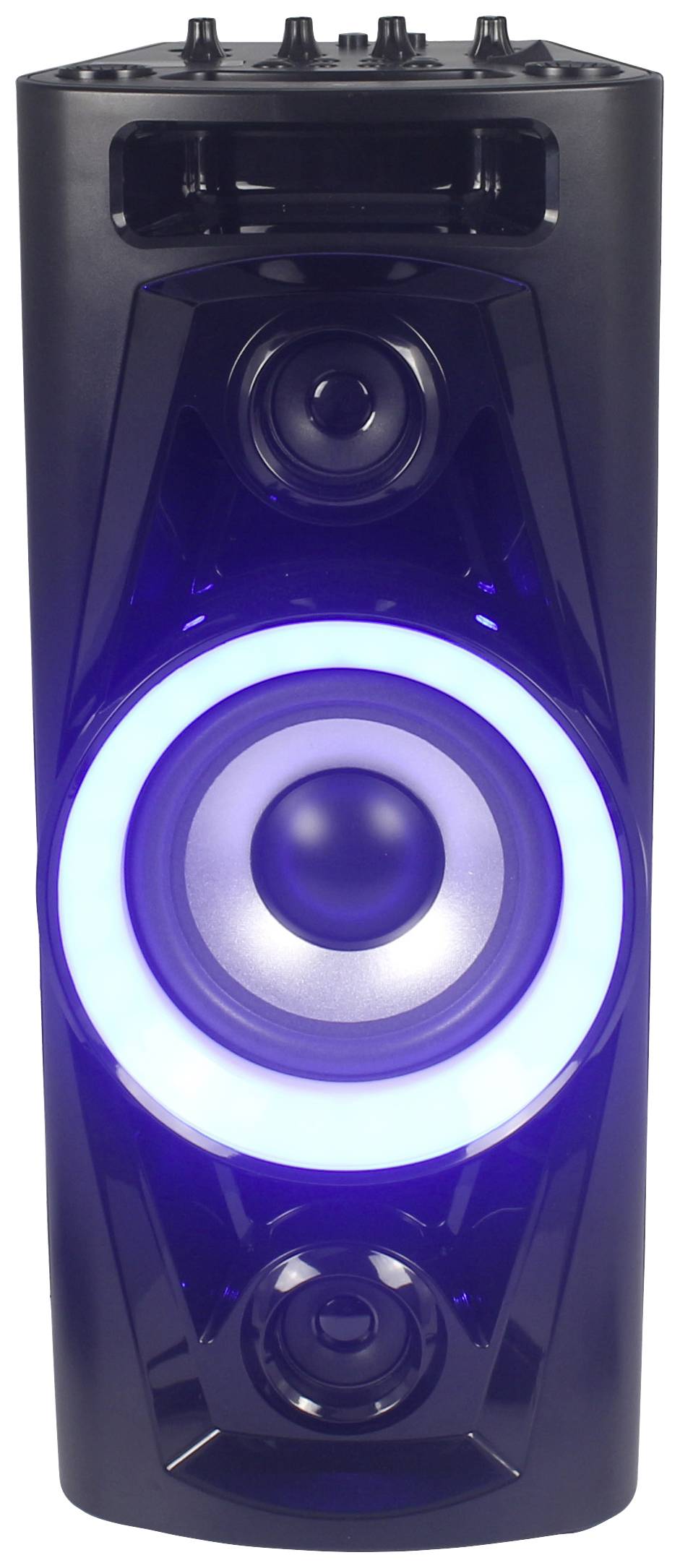 ULTRAMEDIA Reflexion PS07BT sw BT-Lautsprecher Bluetooth,UKW,2xUSB,AUX-In,blaue LEDs