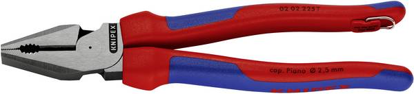 Knipex 02 02 225 T Werkstatt Kraft-Kombizange 225 mm DIN ISO 5746
