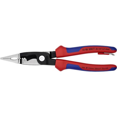Knipex Knipex-Werk 13 82 200 T Multifunktionszange mit Sicherungsöse 0.5 bis 2.5 mm²