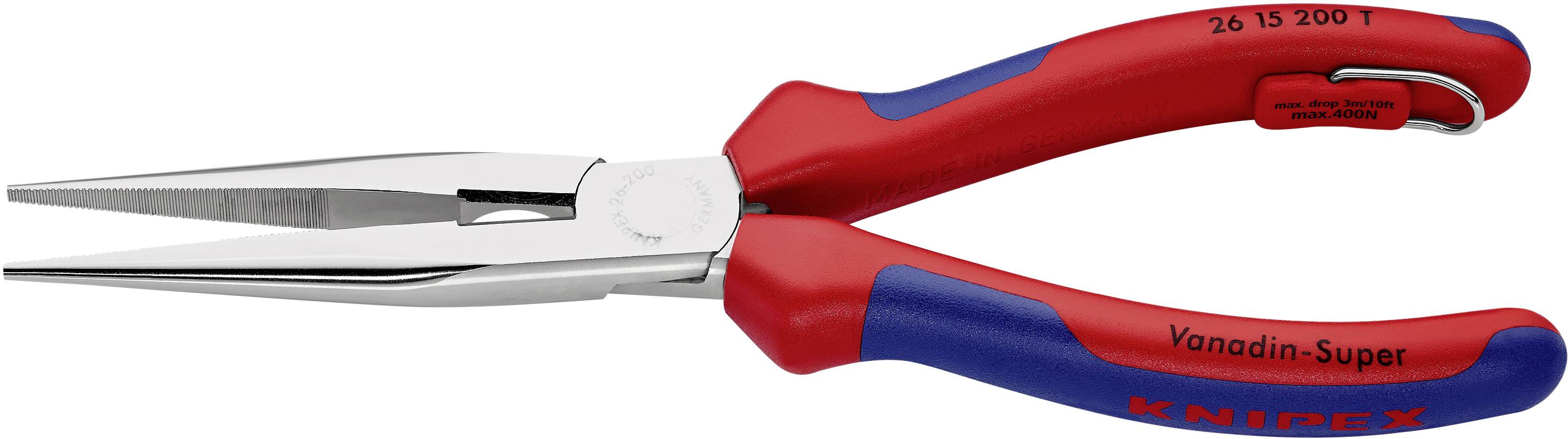 Knipex 26 15 200 T Werkstatt Flachrundzange Gerade Vanadium Elektrostahl 200 mm-1