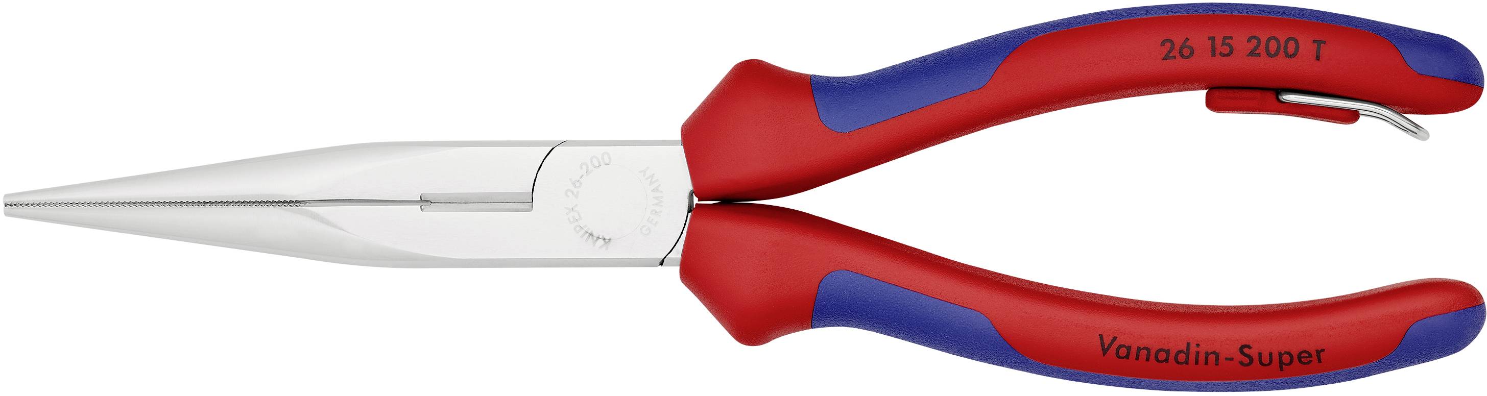 Knipex 26 15 200 T Werkstatt Flachrundzange Gerade Vanadium Elektrostahl 200 mm-3