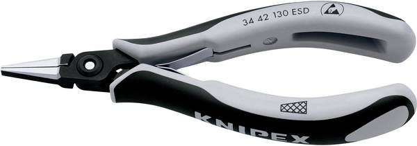 Knipex 34 42 130 ESD ESD Flachzange  Chrom-Vanadium Kugellagerstahl 130 mm