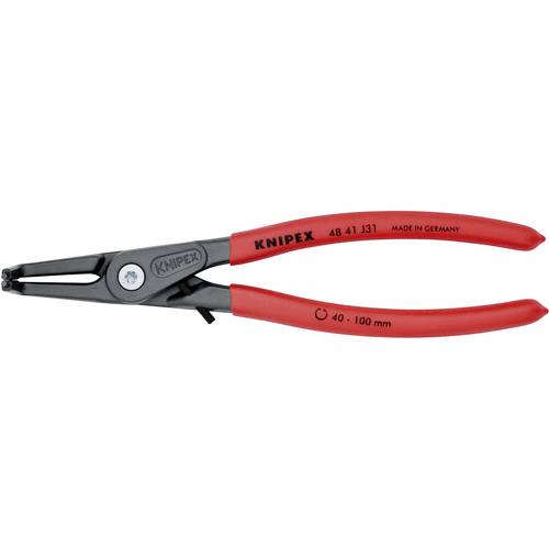 Knipex 48 41 J31 Seegeringzange Passend für (Seegeringzangen) Innenringe 40-100 mm Spitzenform (Details) abgewinkelt 90°