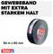 Gewebeband mit extra starkem Halt, 50 m x 50 mm, schwarze Rolle, Marke tesa.