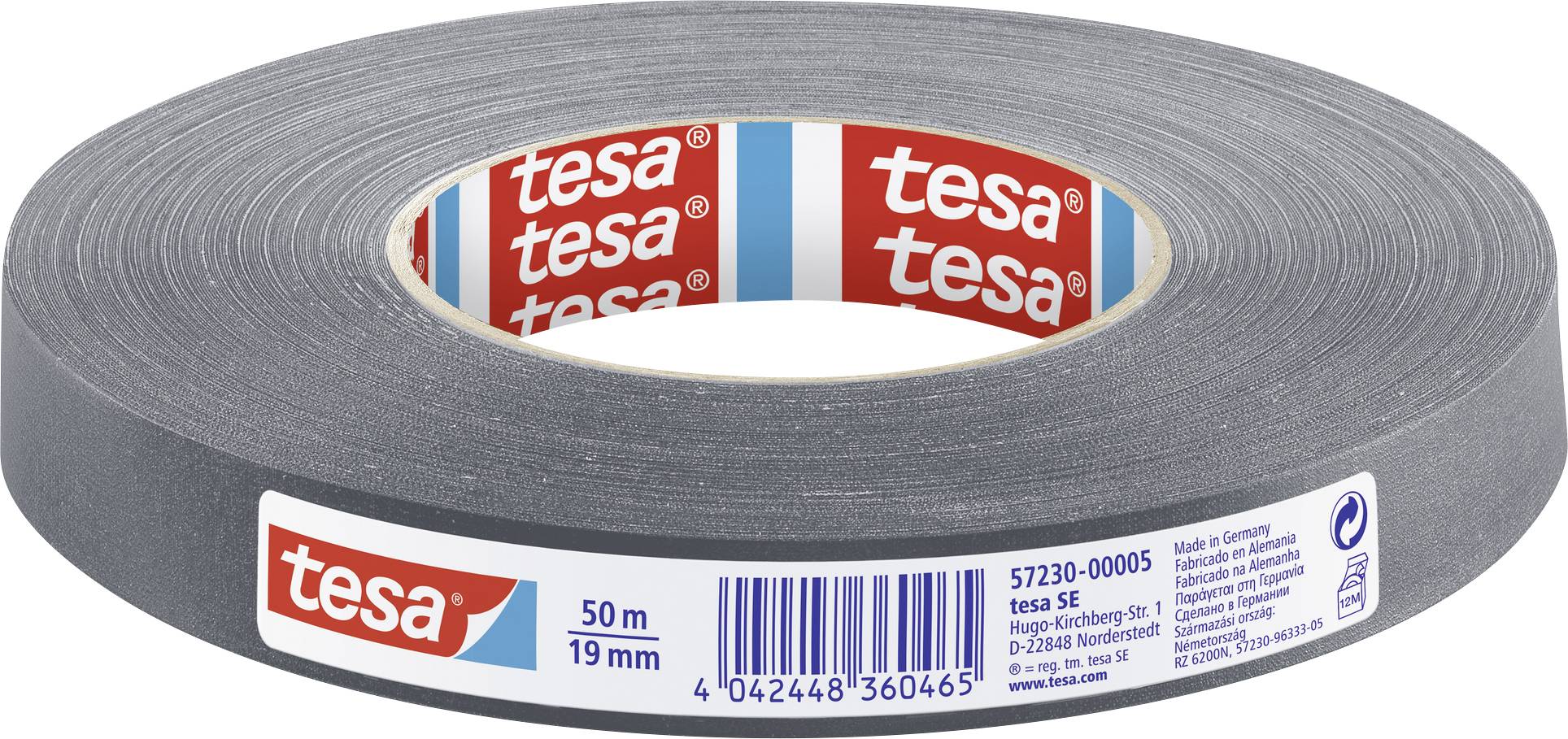 TESA PERFECT 57230-00005-02 Gewebeklebeband tesa® extra Power Grau (L x B) 50 m x 19 mm 1 St.
