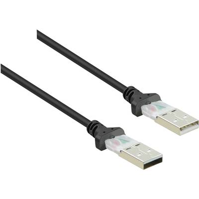 Renkforce USB-Kabel USB 2.0 USB-A Stecker, USB-A Stecker 1.00 m Schwarz  vergoldete Steckkontakte RF-4463028 kaufen