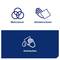Das Bild zeigt Symbole mit Beschriftungen für 'Mehrzweck', 'Händetrocknen' und 'Aufwischen' jeweils mit passenden blauen Icons.