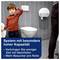 Werbung für ein Toilettensystem mit hoher Kapazität; ein Kind steht im Bad vor der Toilette, dazu der Text: 'System mit besonders hoher Kapazität – Verbringen Sie weniger Zeit mit Nachfüllen – Mehr Besucher pro Rolle'.