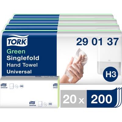 TORK 290152 Zickzack C&C Universal Papierhandtücher (L x B) 23 cm x 24.8 cm Grün  4000 St.