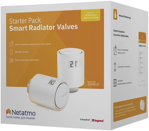 Netatmo Smarte Heizkörperthermostate Starterpaket mit 2x Thermostat inklusive Relais