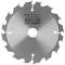 Runder Sägeblatt mit gezackten Kanten und eingraviertem Text: 'Makita Corporation, PART No. B-33532, HW 136 x 1,5 x 20mm'.