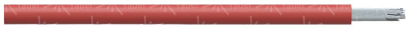 KLAUS FABER Litze SiF 1 x 0.50 mm² Rot Faber Kabel 031081 Meterware