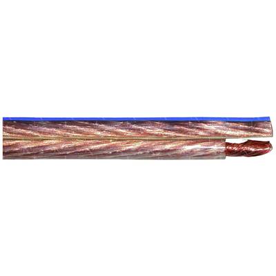 Faber Kabel 031807 Lautsprecherkabel YFAZ 2 x 1.5 mm² Rot, Transparent Meterware