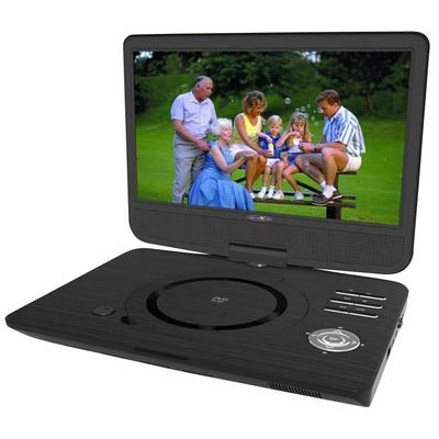 Reflexion DVD1005 Tragbarer DVD-Player 25.7 cm 10 Zoll  inkl. 12 V Kfz-Anschlusskabel, Akkubetrieb Schwarz