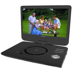 Přenosný DVD přehrávač 25.7 cm 10 " Reflexion DVD1005 camping TV, s integrovaným DVD přehrávačem černá