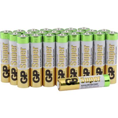 GP Batteries Super Micro (AAA)-Batterie Alkali-Mangan  1.5 V 24 St.