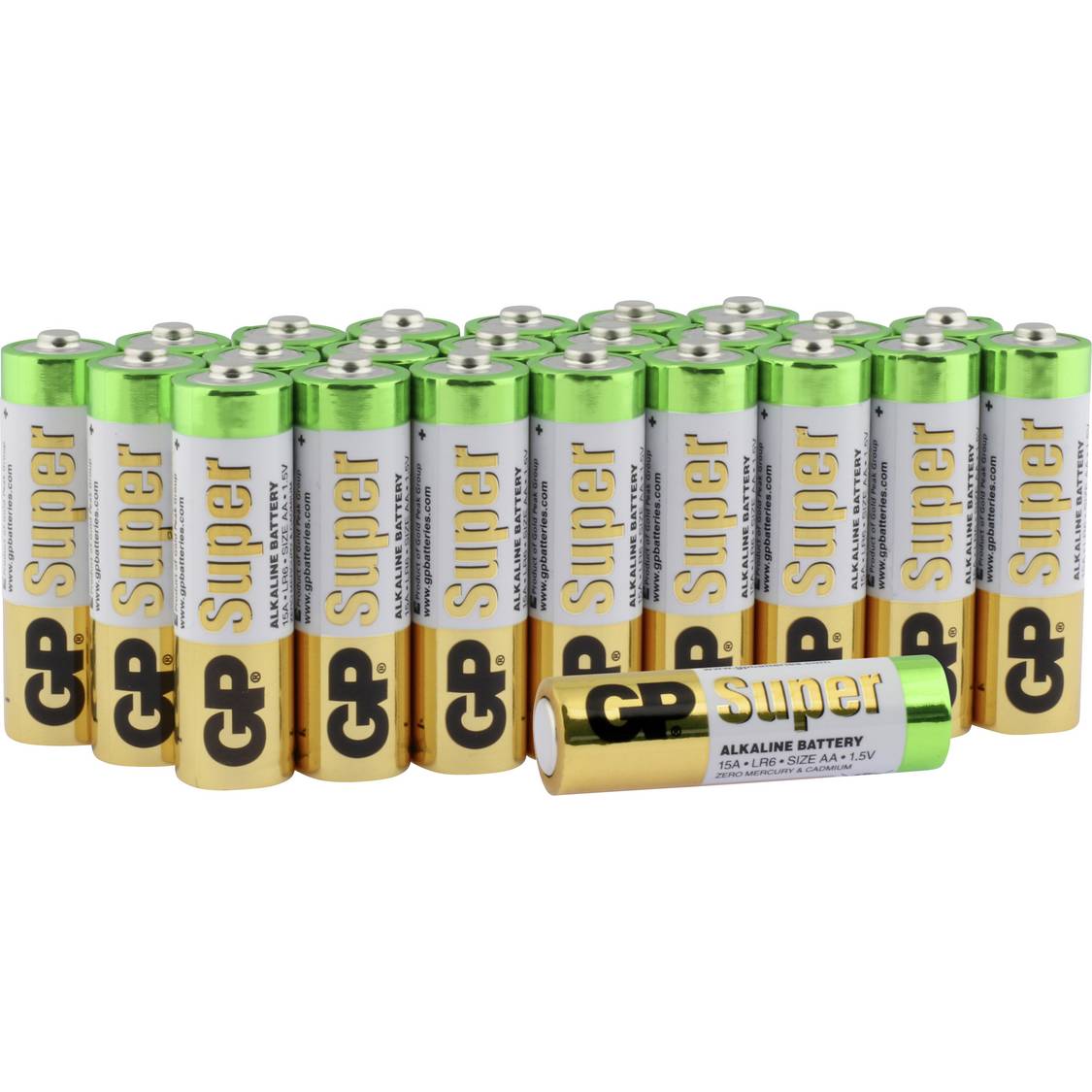 GP Batteries Super Mignon (AA)-Batterie Alkali-Mangan 1.5 V 24 St. kaufen 1 5 mignon batterie