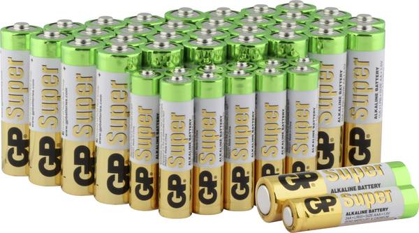 GP 44 St. Batterie-Set 32 x Mignon + 12 x Micro 1.5 V Alkali-Mangan GPSUP15A24A904S44