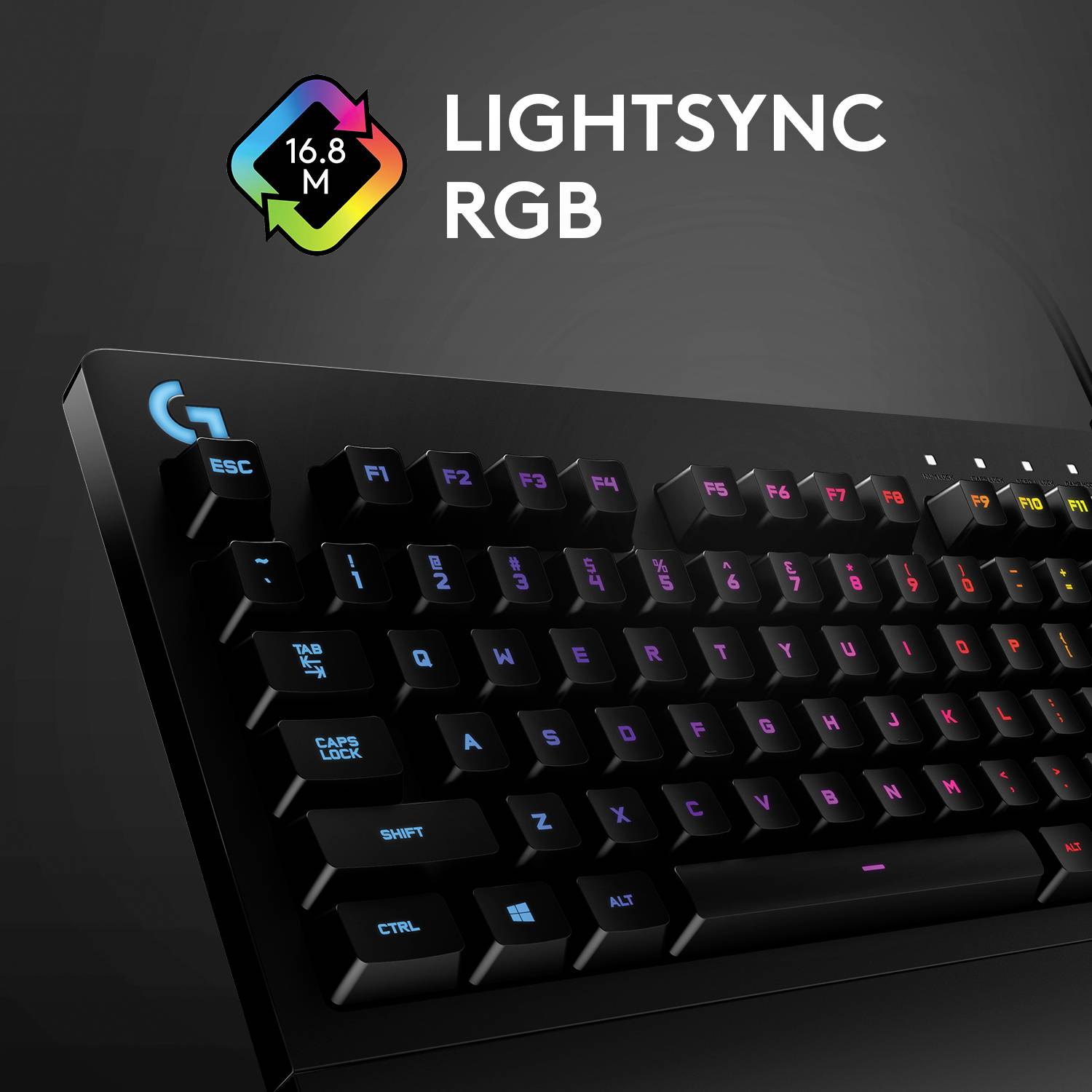 Logitech Gaming G213 Prodigy USB Gaming-Tastatur Deutsch, QWERTZ Schwarz Beleuchtet, Spritzwassergeschützt-11