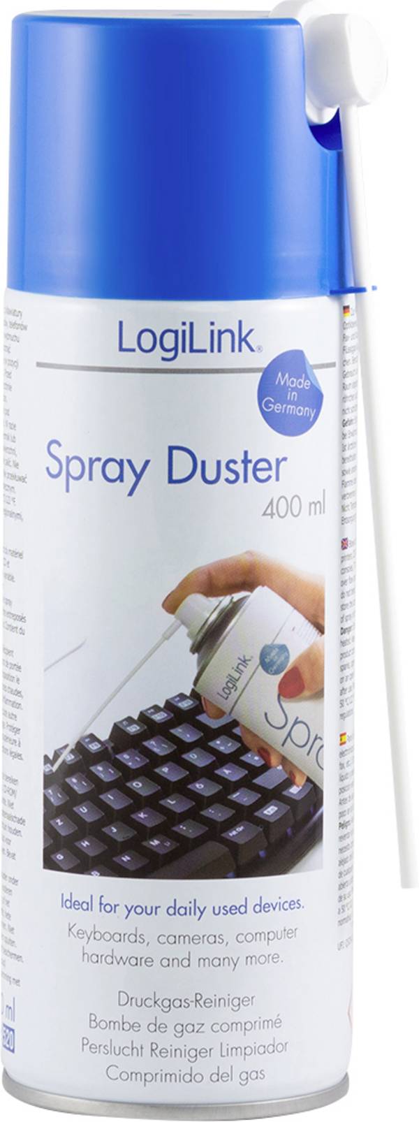 LogiLink RP0001  Druckgasspray inkl. Sprühschlauch, brennbar 400 ml