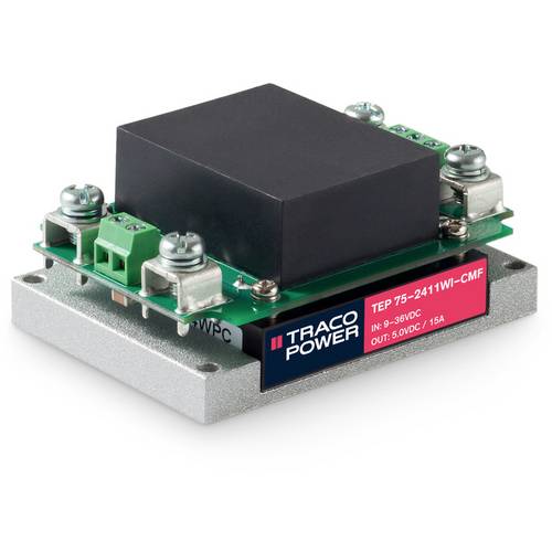 TracoPower TEP 75-2411WI-CMF DC/DC-Wandlermodul 24 V/DC 5 V/DC 15 A 75 W Anzahl Ausgänge: 1 x Inhalt 1 St.