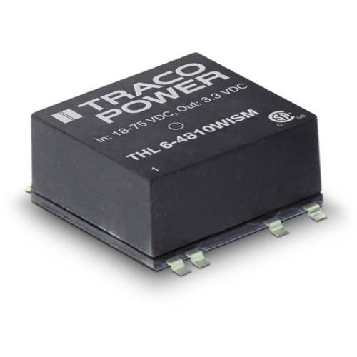 TracoPower THL 6-2422WISM DC/DC-Wandler, SMD 24 V/DC 12 V/DC, -12 V/DC 250 mA 6 W Anzahl Ausgänge: 2 x Inhalt 1 St.
