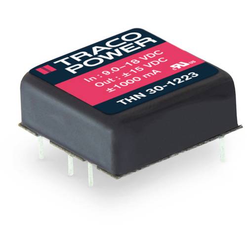 TracoPower THN 30-1212 DC/DC-Wandler, Print 12 V/DC 12 V/DC 2.5 A 30 W Anzahl Ausgänge: 1 x Inhalt 1 St.